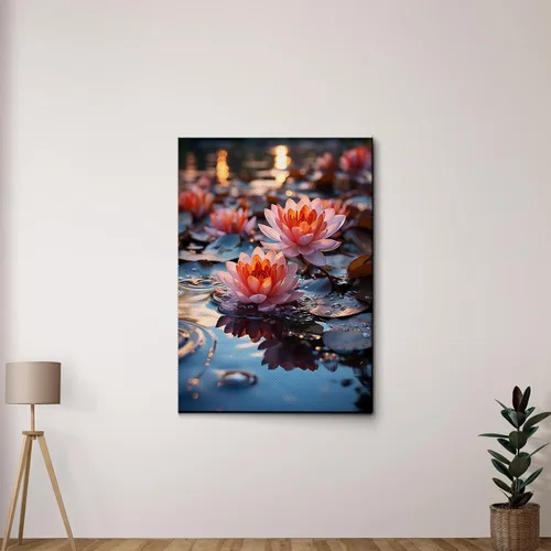 Yoga Wall Art, Canvas Prints Yoga Meditation Studio Room Decorations Tie Dye Hippie Psychedelic Poster with Frame Meditating Peace Wall Art Hanging