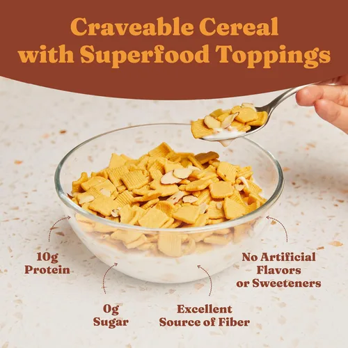 Vista 4 de Catalina Crunch Cereal proteico Cereal para el desayuno con 0.35 onzas de proteína, sin azúcar añadido, sin gluten, apto para dieta cetogénica