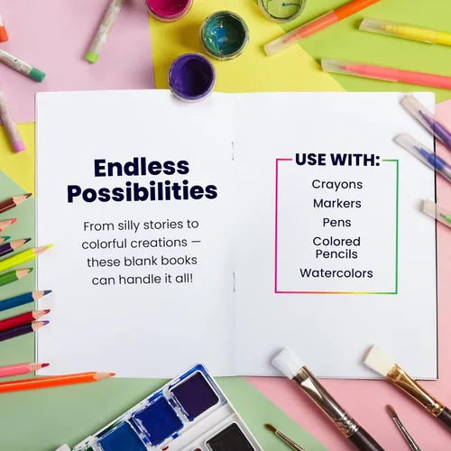 Vista 4 de Hygloss Products Inc., HYG77640. Mini libros luminosos, paquete de 10 unidades de colores varios