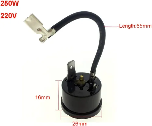 Vista 2 de Protector de sobrecarga térmica del compresor 220V para refrigerador HX1/3HP