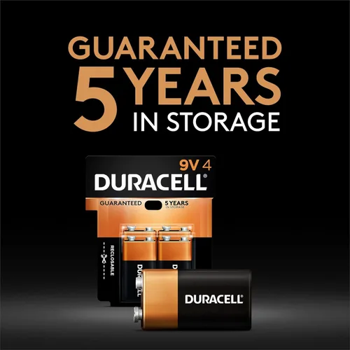 Vista 5 de Duracell CopperTop AAA - Paquete combinado de 24 pilas alcalinas de 9 V + 6 unidades - Larga duración, multiusos, triple A y batería de 9 V - 30