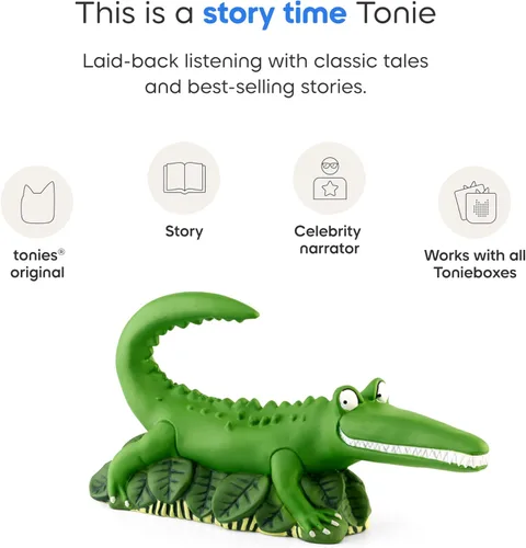 Vista 4 de Tonies El Cocodrilo Enorme y Más Historias de Roald Dahl - Figurina de Juguete de Audio