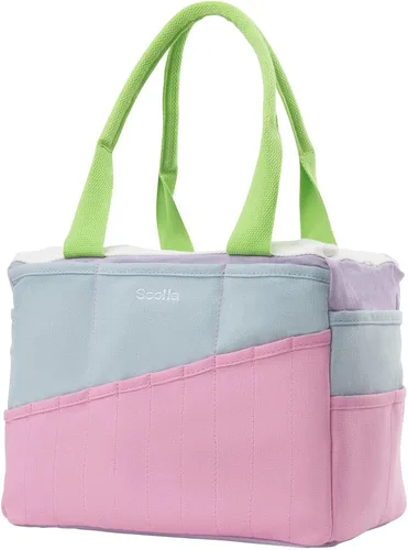 Vista 4 de Soolla Bolsa de estudio: bolsa de herramientas de cerámica, almacenamiento de suministros de arte, organizador de hilo de tejer, proyectos