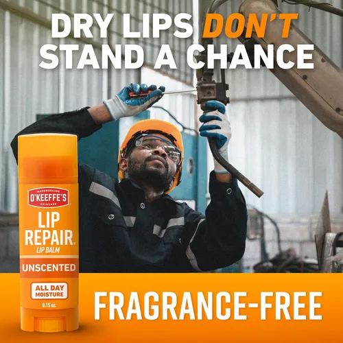 Vista 5 de O'Keeffe's Bálsamo labial reparador sin perfume para labios secos, agrietados - Barra (1 unidad) - Hidratante para labios muy secos