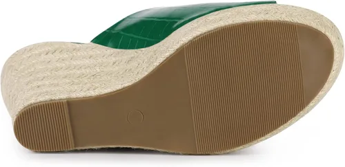 Vista 5 de Allegra K Alpargatas Sandalias de cuña para mujer