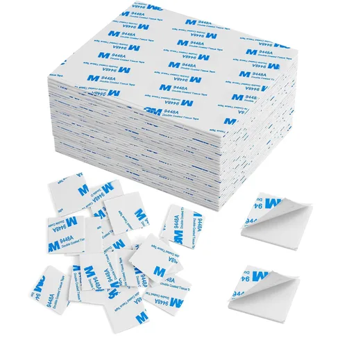 Vista 8 de 100 piezas de cinta adhesiva de espuma de doble cara, almohadillas adhesivas de doble cara autoadhesivas cuadradas para manualidades, cinta adhesiva