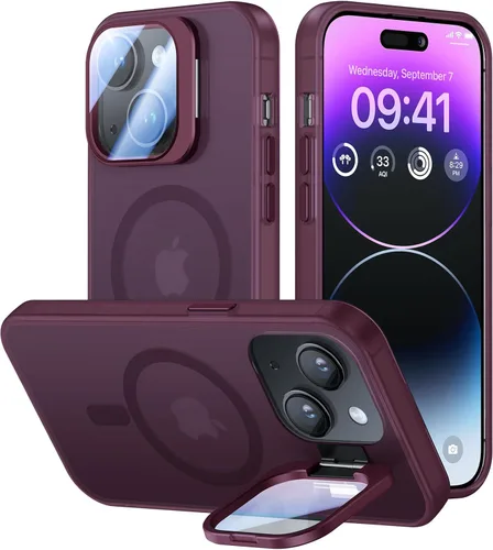Vista 45 de VOFATA [Protección Completa Mejorada de la Cámara] para Funda iPhone Air con Cubierta de Cámara con Soporte [Compatible con MagSafe][Protección