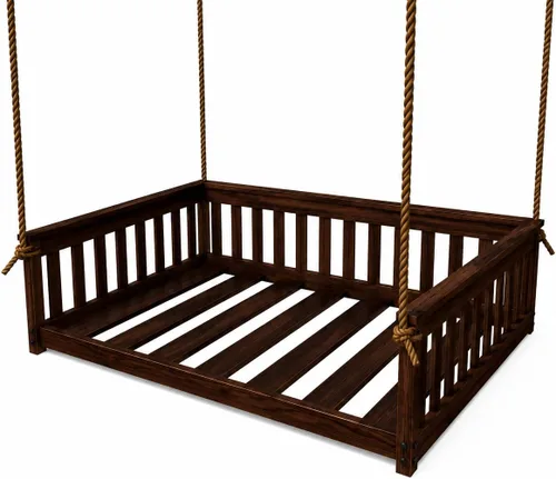 Vista 54 de Amish Made Full Asbury - Sofá cama colgante, fabricado en Estados Unidos