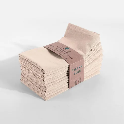 Vista 19 de Fingercraft Servilletas de tela multicolor - Juego de 12 servilletas de algodón puro para almuerzo y cena diarias - Regalo para fiestas