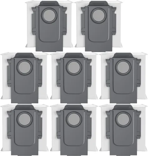 Paquete de 8 bolsas de polvo de repuesto para aspiradora compatibles con Roborock S8+, S8 Pro Ultra, Q7 Max+/Max, Q5 Max+, Q8 Max+, S7 Pro Ultra,