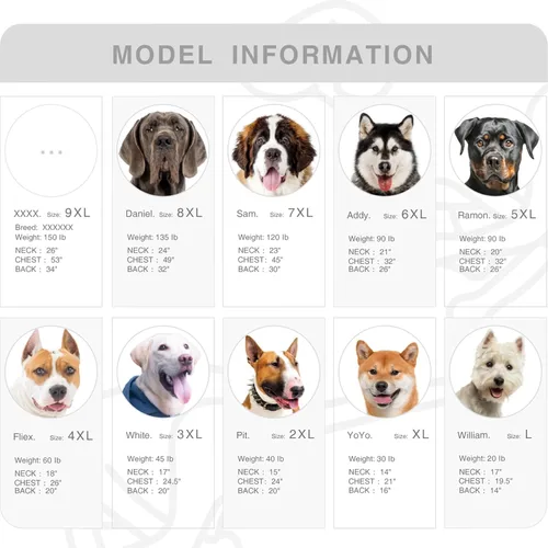 Vista 2 de Camisetas a rayas para perros medianos, ropa sin mangas, camiseta sin mangas, chaleco para Schnauzer, Shiba Inu, rojo, grande