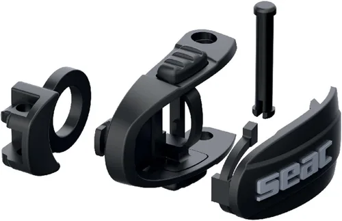 Vista 4 de SEAC Eagle, máscara compacta de bajo volumen para apnea y pesca submarina, verde, ajuste regular