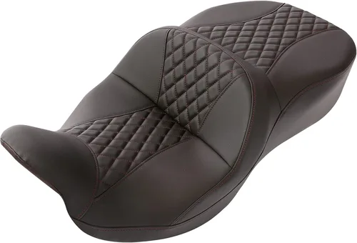 Vista 20 de Asiento de pasajero de una pieza de dos piezas para Harley Touring Road King Street Glide Road Glide 2009-2023 Electra Glide Tri Glide Ultra Classic