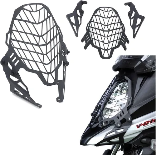 Vista 2 de YNTIME Motorcycle Headlight Head Light Guard Protector Cover Protection Grill for Suzuki V-Strom DL650 V-Strom 650 DL 650 2017-2020 (Color DL1000)