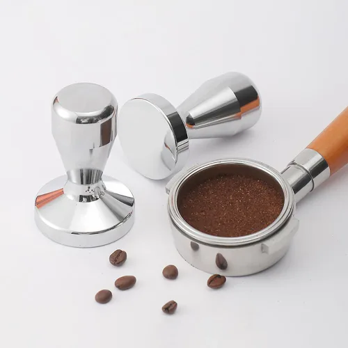 Vista 2 de GSHLLO 1.929 in Acero Inoxidable Café Mano Tamper Base Plana Espresso Tamper Café Polvo Presser Herramienta de Cafetera para Oficina Hogar