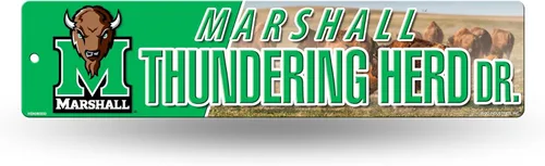 Vista 130 de NCAA Rico Industries Placa de calle de plástico Placa de calle de plástico de 4" x 16" Color del