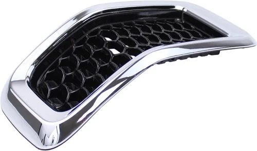 Vista 5 de Juego de cubierta de rejilla de malla de panal de cromo frontal 7PCS para Jeep