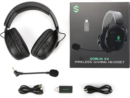 Vista 7 de Black Shark Auriculares inalámbricos para juegos con micrófono ultra claro desmontable - Bluetooth 5.2 - Con cable 0.138 in - 2.4 GHz inalámbrico 3