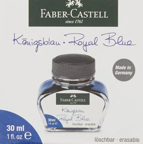 Vista 3 de Faber-Castell 149839 Botella de tinta lavable 1.0 fl oz azul rey