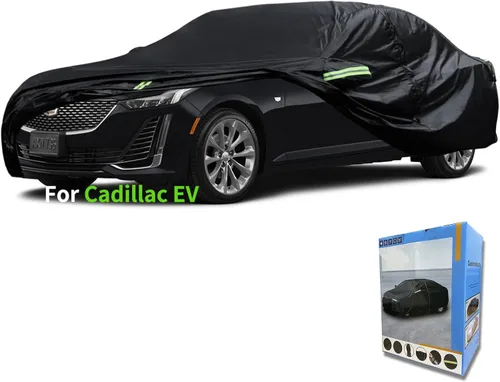 Vista 13 de Funda a medida para automóvil Cadillac, funda de automóvil de 7 capas impermeable para todo tipo de clima, para exteriores, cubierta completa contra