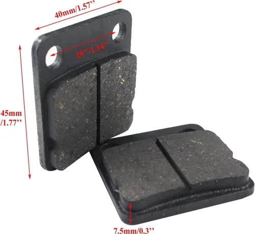 Vista 2 de PRO BAT Pastillas de freno de disco traseras para ATV Quad Dirt Pit Bike Go Kart Dune Buggy Scooter 50cc 70cc 110cc 150cc 200cc 250cc Atomik Negro-8