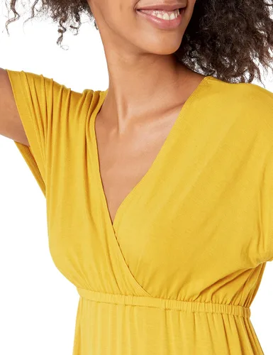 Vista 4 de Tienda Essentials - Vestido largo para mujer, entallado en la cintura (disponible en tallas extragrandes)