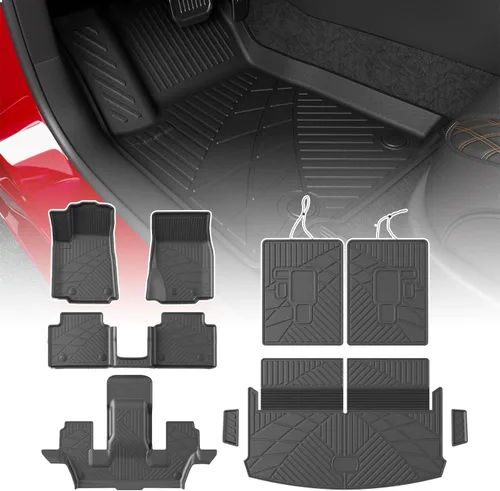 powoq Tapete de suelo de 6 asientos compatible con Jeep Grand Cherokee L
