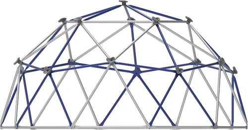 Vista 8 de Jack and June Escalador de gimnasio de jungla de acero resistente a los rayos UV, color azul