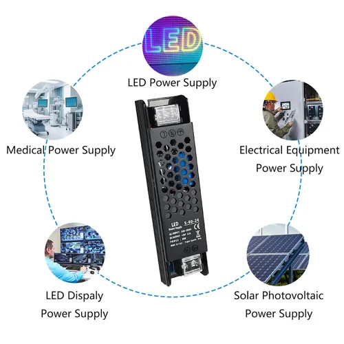 Vista 40 de Fuente de alimentación de conmutación regulada universal de 24V 6.5A 150W, Convertidor de CA 100-250V a 12V CC, controlador LED, transformador