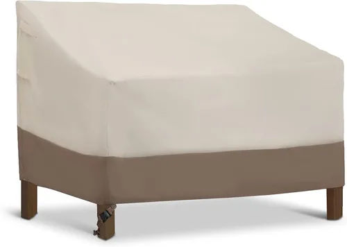 HERA'S PALACE Funda impermeable para banco para exteriores, funda para sofá 600D, resistente al viento y a los rayos UV, fundas para muebles de