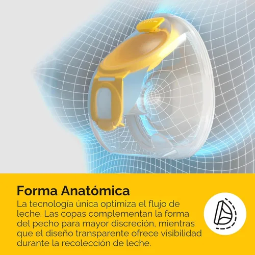 Vista 5 de Vasos de colección manos libres Medela, compatibles con los extractores de leche Freestyle Flex, Pump in Style con MaxFlow y Swing Maxi eléctricos