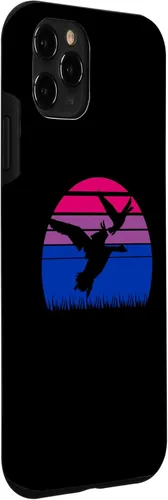 Vista 24 de iPhone 14 Pro Max Subtle Bisexual Goose Bird LGBT Gay Pride Funny Bi Flag Case