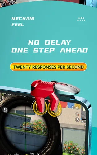 Vista 6 de 2022 New Model Seven Trees Mobile Game Controller for PUBGForniteKnives OutRules of SurvivalCall of Duty Gamepad Trigger Aim Button L1R1 L2 R2