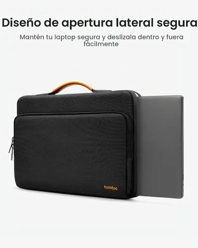 Vista 5 de tomtoc Estuche protector 360 para portátil de 13 pulgadas para el nuevo Surface Pro 11th, Copilot+PC 2024, Surface Pro 10/9/8/X con teclado Negro