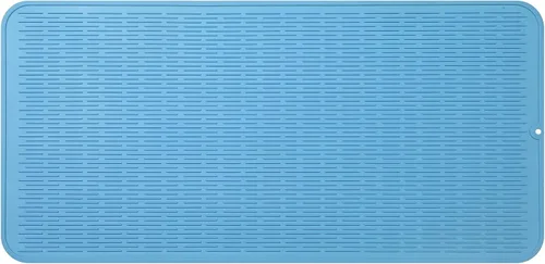 Vista 40 de MicoYang Alfombrilla de silicona para secado de platos para múltiples usos, fácil de limpiar, ecológica, resistente al calor, alfombrilla