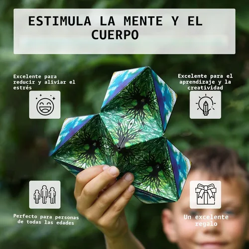 Vista 3 de Shashibo Caja de Cambio de Forma - Juguetes premiados STEM con imanes fuertes - Cubo de manipulación se transforma en más de 100 formas, regalos