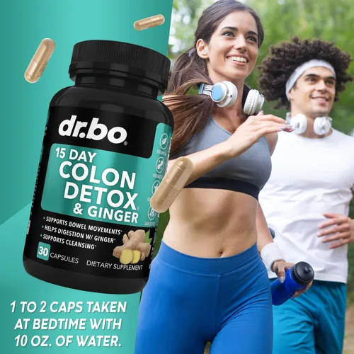 Vista 8 de Cápsulas de suplemento de desintoxicación de limpiador de colon – Píldoras de limpieza de colon de 15 días y fórmula herbaria probiótica – Limpieza