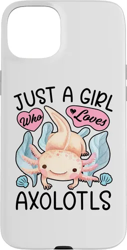 Vista 9 de Just A Girl Who Loves Axolotls Axolotl Lovers Funny Kawaii Case for iPhone 16