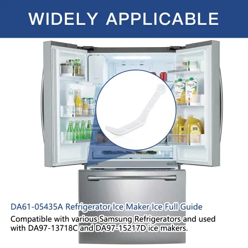 Vista 2 de DA61-05435A Guía completa de hielo para nevera, pieza de repuesto de brazo de nivel de apagado apto para refrigeradores Samsung