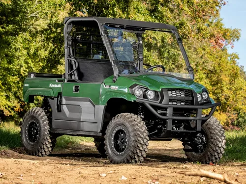 Vista 4 de SuperATV Brazos A de desplazamiento de 1.5 pulgadas de alto espacio para Kawasaki Mule Pro-MX 2019+ Negro Compatible con neumáticos de hasta 28