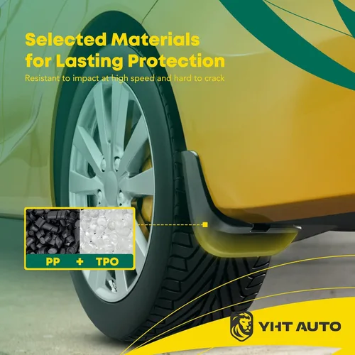 Vista 3 de YHTAUTO Protectores contra salpicaduras de repuesto para Chevrolet Equinox 2010-2017, con guardabarros, accesorios para guardabarros, accesorios