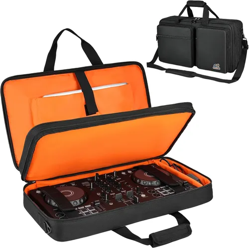 Funda para controlador de DJ compatible con Pioneer DDJ-FLX4/DDJ-REV1/DDJ-400/DDJ-SB3/DDJ-RB, bolsa de almacenamiento acolchada para controlador de