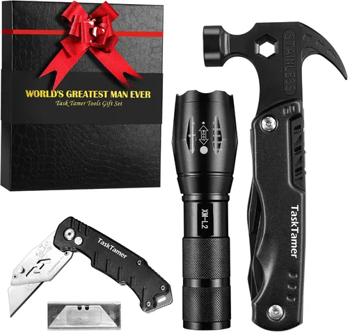 Vista 14 de Juego de múltiples herramientas de regalos para padre, juego de regalos para papá, multiherramientas con martillo múltiple, cuchillo utilitario