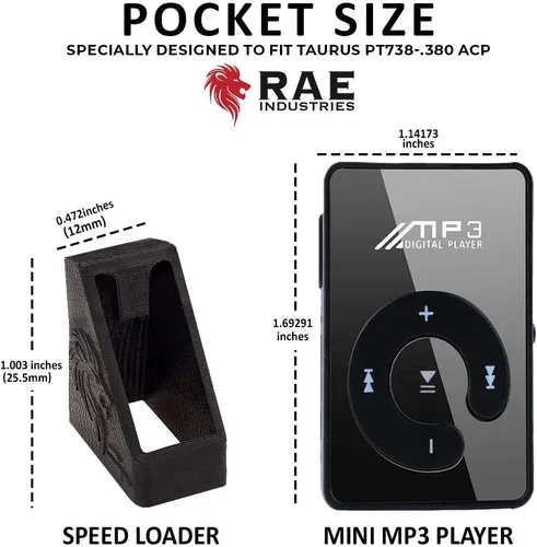 Vista 7 de Cargadores de velocidad RAEIND para cargadores Beretta M418 .25 ACP Single Stack (.25 ACP - Beretta 418)