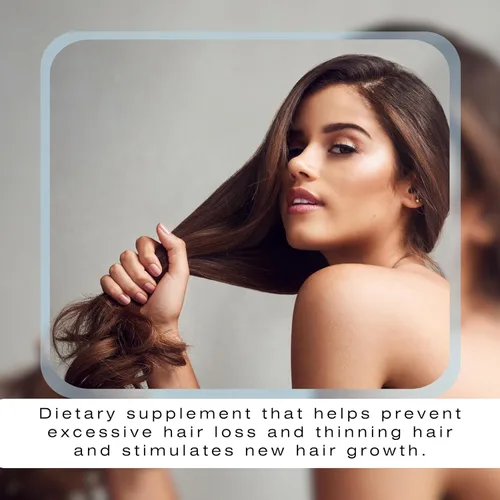 Vista 3 de Therapro Mediceuticals Suplemento de ganancia de cabello para hombres y mujeres - 60 tabletas