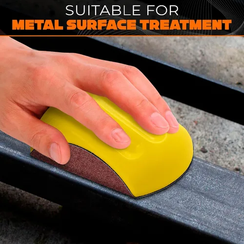 Vista 6 de Bloques de lijado de ratón para madera, bloque de lijadora de ratón, herramientas de carrocería automática, almohadillas de lijado de mano