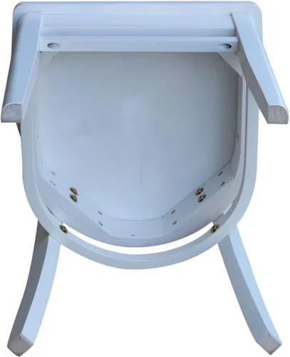 Vista 59 de IC International Concepts Juego de dos sillas auxiliares Emily, color nogal/carbón lavado