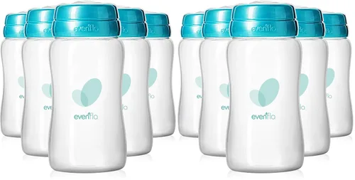 Vista 15 de Evenflo Botellas avanzadas de recolección de leche materna, paquete de 6 unidades de 5 onzas