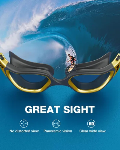 Vista 6 de ZIONOR Swim Goggles, Super Anti-fog Polarized Swimming Goggles Men Women