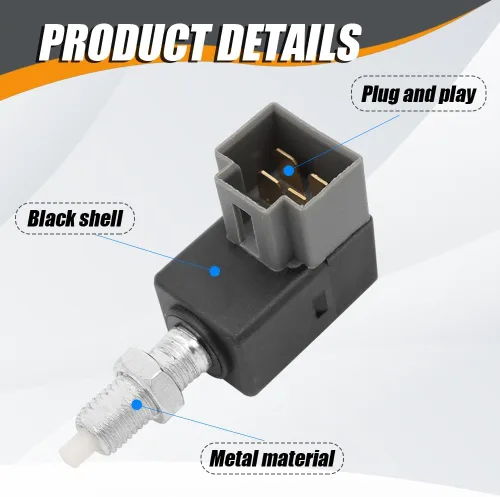 Vista 5 de Zufoty Interruptor de luz de freno, interruptor de luz de freno, 93810-3K000 Accesorios de repuesto para automóvil compatibles con modelos Hyundai